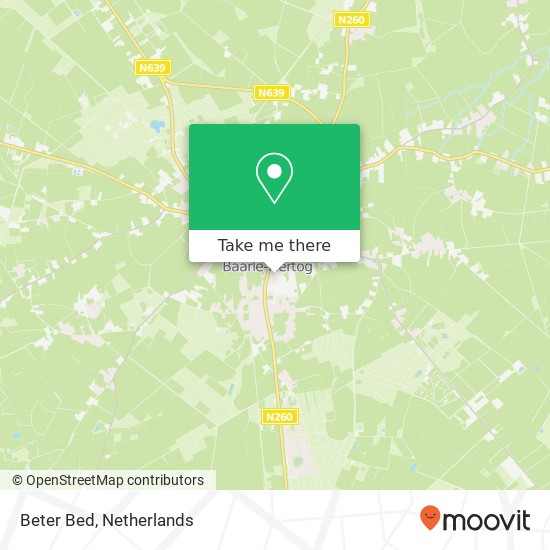 Beter Bed map