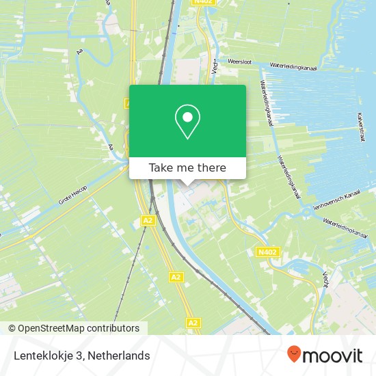 Lenteklokje 3, 3621 TW Breukelen Karte