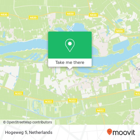 Hogeweg 5, 5313 BA Gameren map