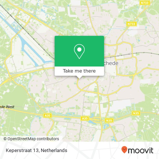 Keperstraat 13, 7513 ZN Enschede Karte