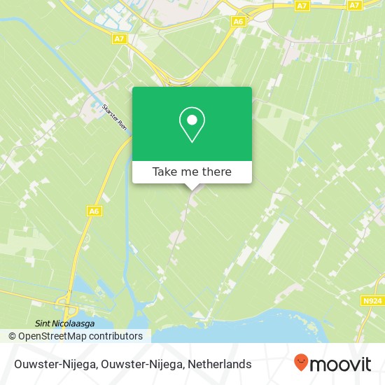 Ouwster-Nijega, Ouwster-Nijega map