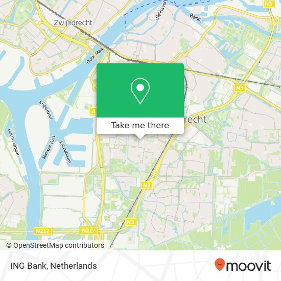 ING Bank, Van Oldenbarneveltplein 21 map