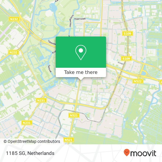 1185 SG, 1185 SG Amstelveen, Nederland map