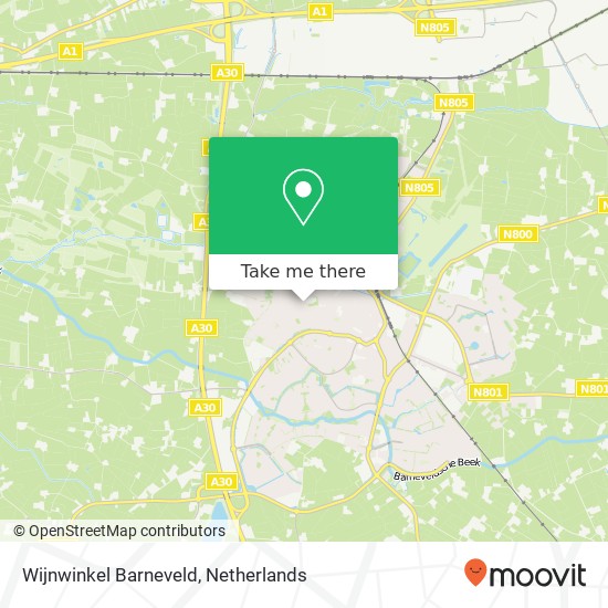 Wijnwinkel Barneveld, Tulpenstraat 8 map