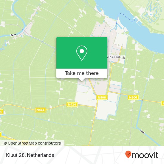 Kluut 28, 3752 PP Bunschoten Spakenburg map