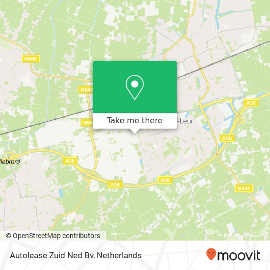 Autolease Zuid Ned Bv map