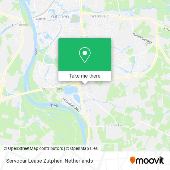 Servocar Lease Zutphen map