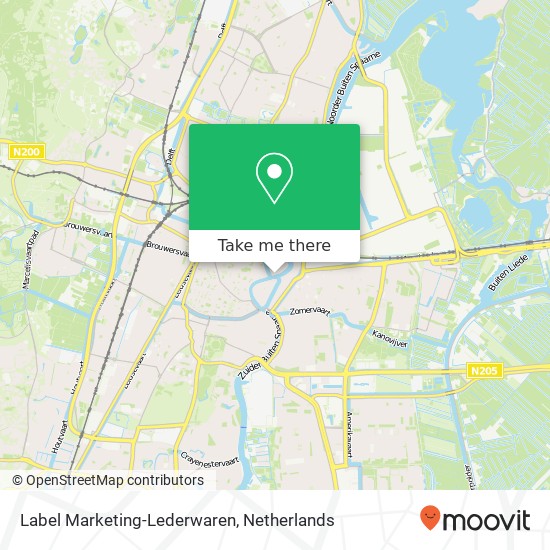 Label Marketing-Lederwaren Karte