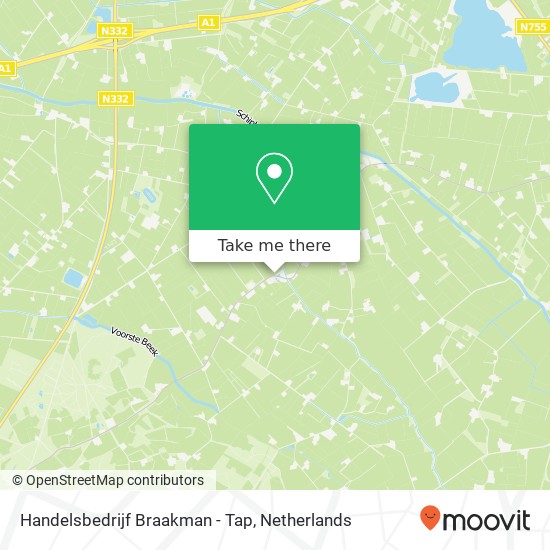 Handelsbedrijf Braakman - Tap map