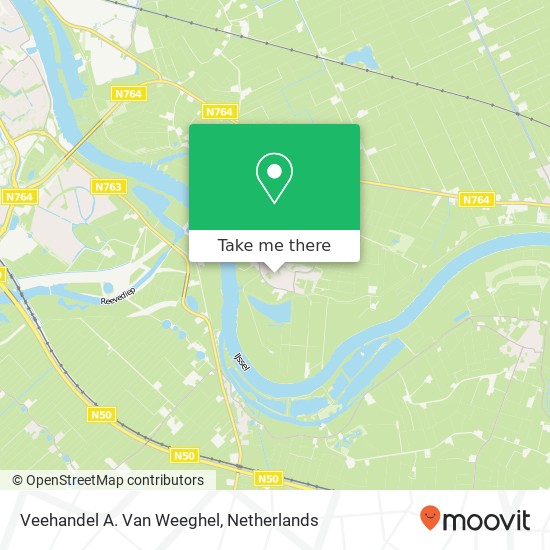 Veehandel A. Van Weeghel map