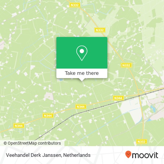 Veehandel Derk Janssen map