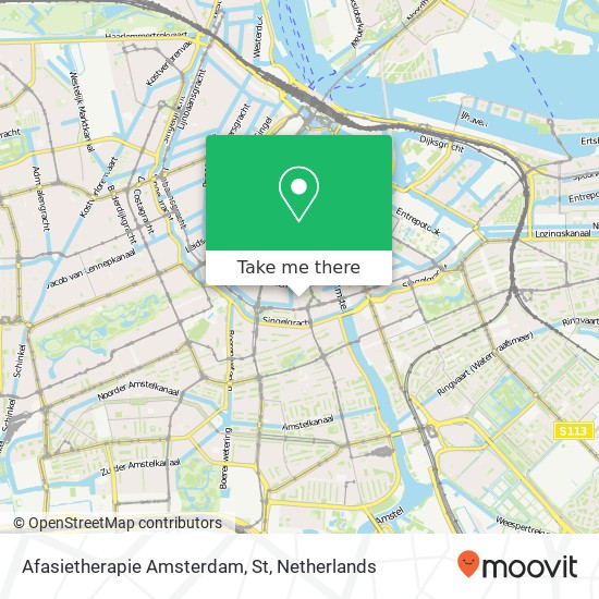 Afasietherapie Amsterdam, St map