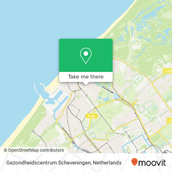 Gezondheidscentrum Scheveningen map