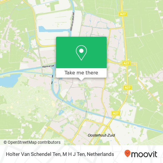 Holter Van Schendel Ten, M H J Ten map