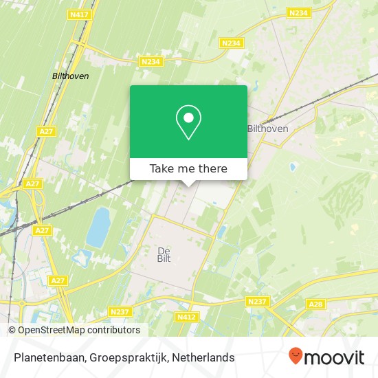 Planetenbaan, Groepspraktijk map