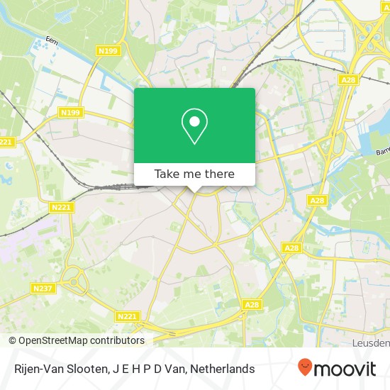 Rijen-Van Slooten, J E H P D Van map