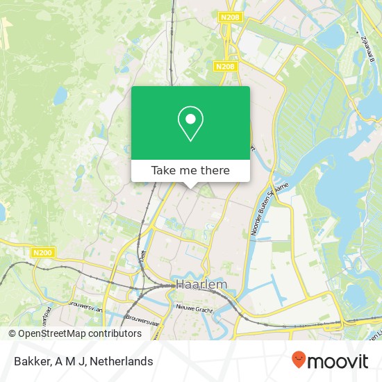 Bakker, A M J map