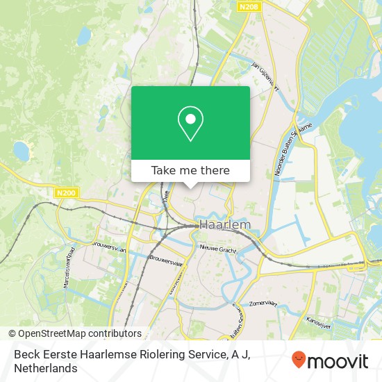 Beck Eerste Haarlemse Riolering Service, A J Karte