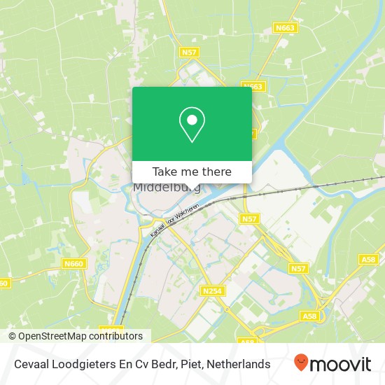 Cevaal Loodgieters En Cv Bedr, Piet map