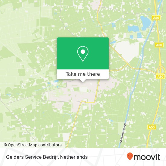 Gelders Service Bedrijf map