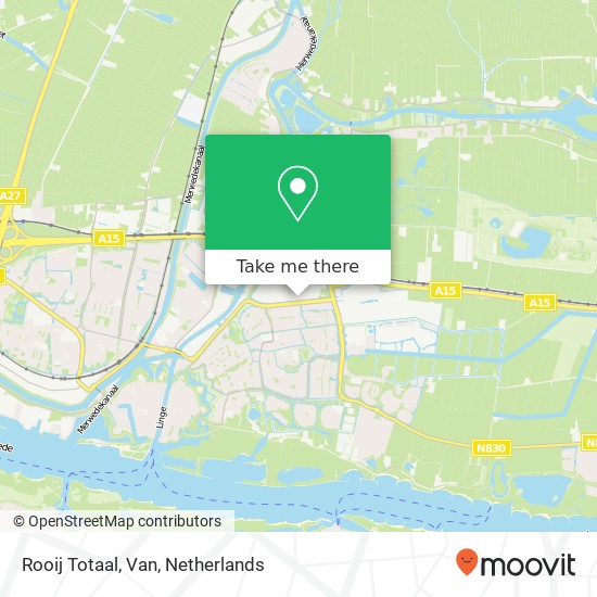 Rooij Totaal, Van map