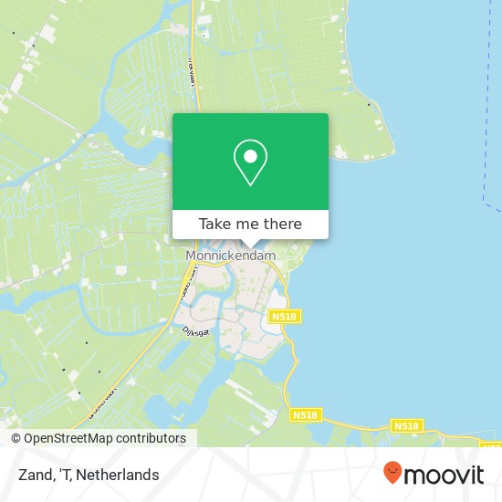 Zand, 'T map