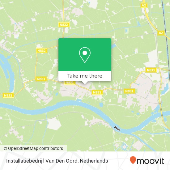 Installatiebedrijf Van Den Oord Karte