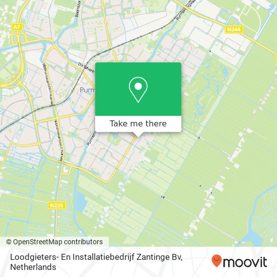 Loodgieters- En Installatiebedrijf Zantinge Bv map