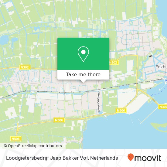 Loodgietersbedrijf Jaap Bakker Vof map