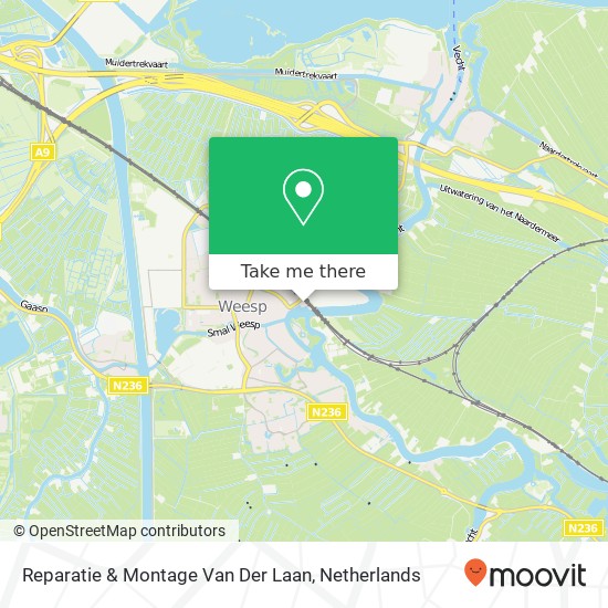 Reparatie & Montage Van Der Laan map