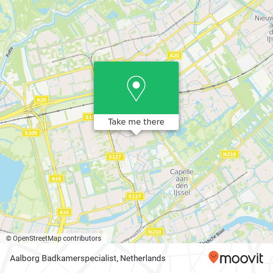 Aalborg Badkamerspecialist map