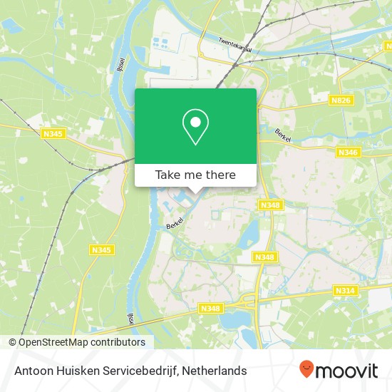 Antoon Huisken Servicebedrijf map