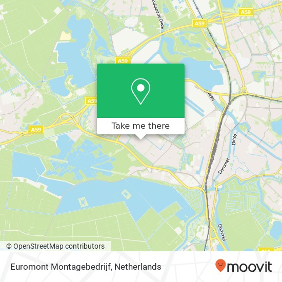Euromont Montagebedrijf map