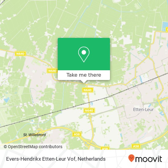 Evers-Hendrikx Etten-Leur Vof map