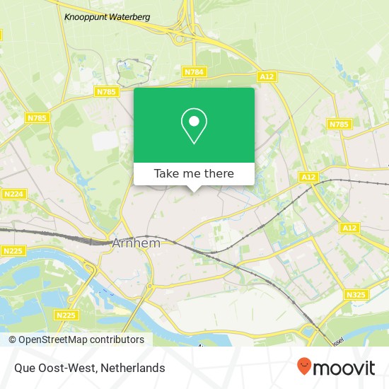 Que Oost-West map