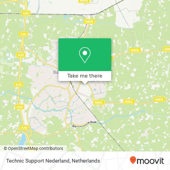 Technic Support Nederland map