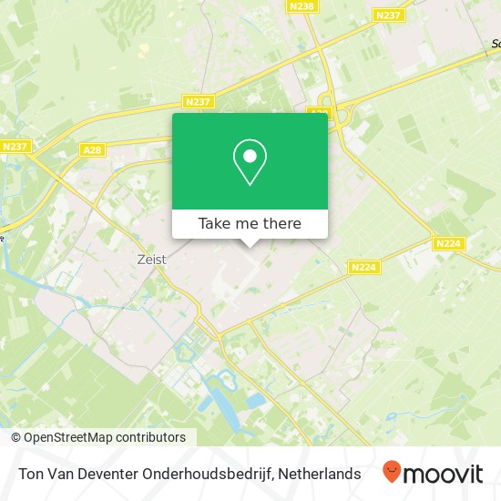 Ton Van Deventer Onderhoudsbedrijf Karte