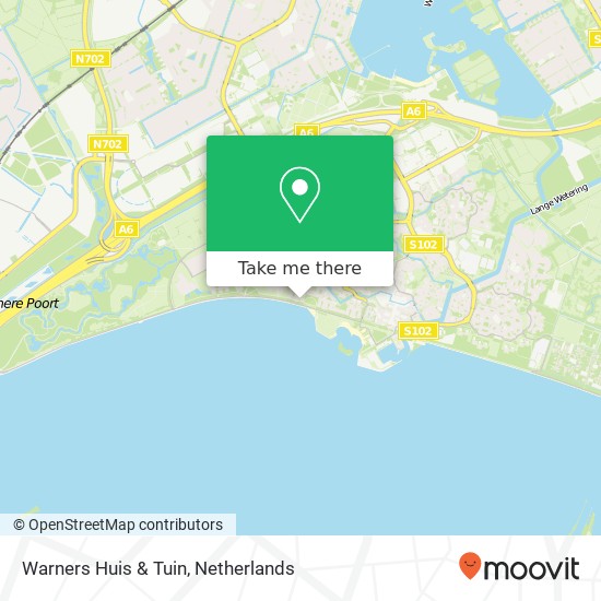 Warners Huis & Tuin map