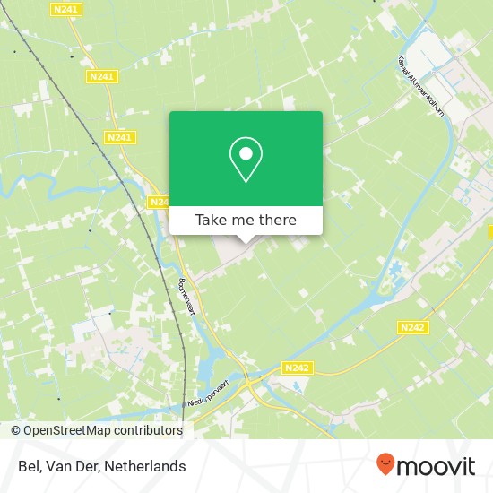 Bel, Van Der map