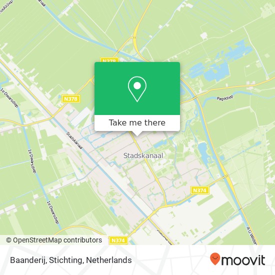 Baanderij, Stichting map