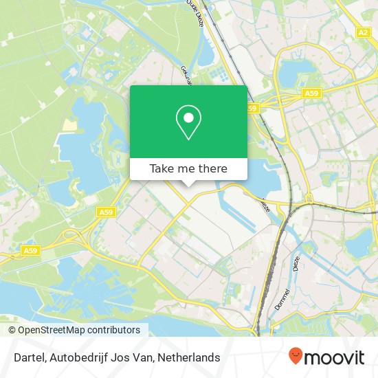 Dartel, Autobedrijf Jos Van map