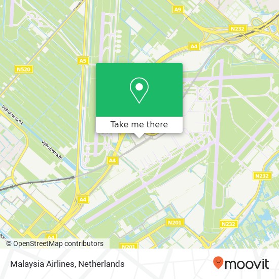 Malaysia Airlines map