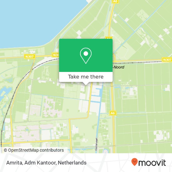 Amrita, Adm Kantoor map