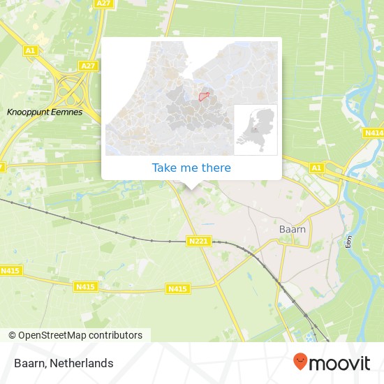 Baarn map