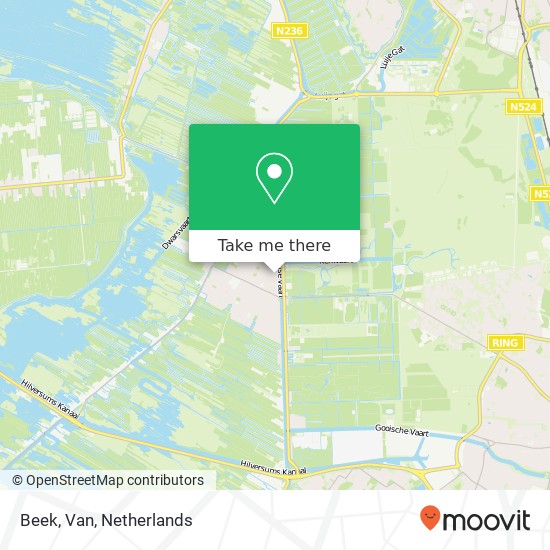 Beek, Van map