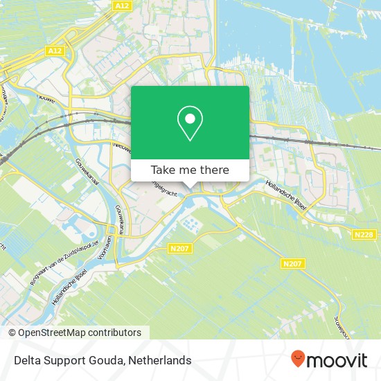 Delta Support Gouda map
