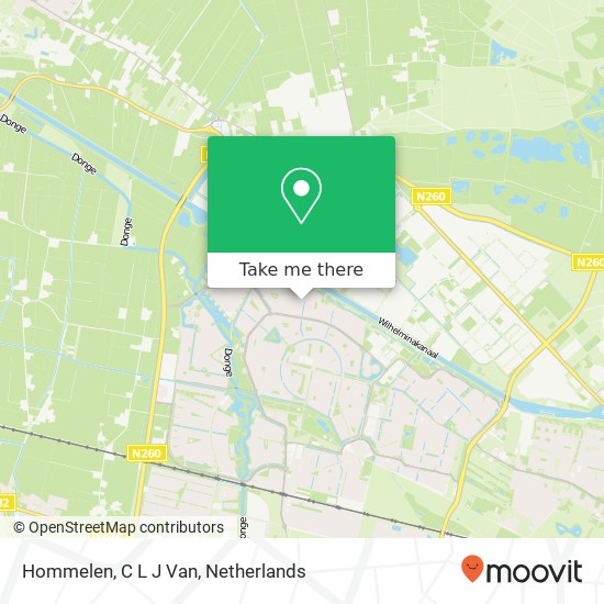 Hommelen, C L J Van map