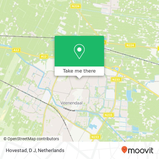 Hovestad, D J Karte