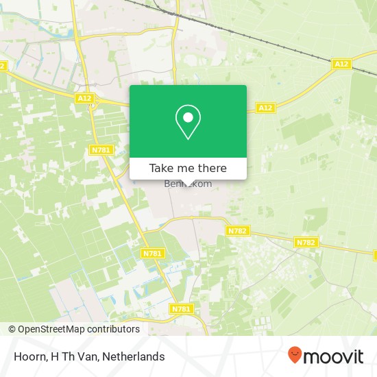 Hoorn, H Th Van map