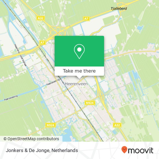 Jonkers & De Jonge map